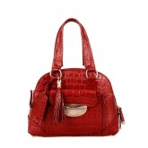 Lancel Sac Pas Cher Adjani Croco Rouge